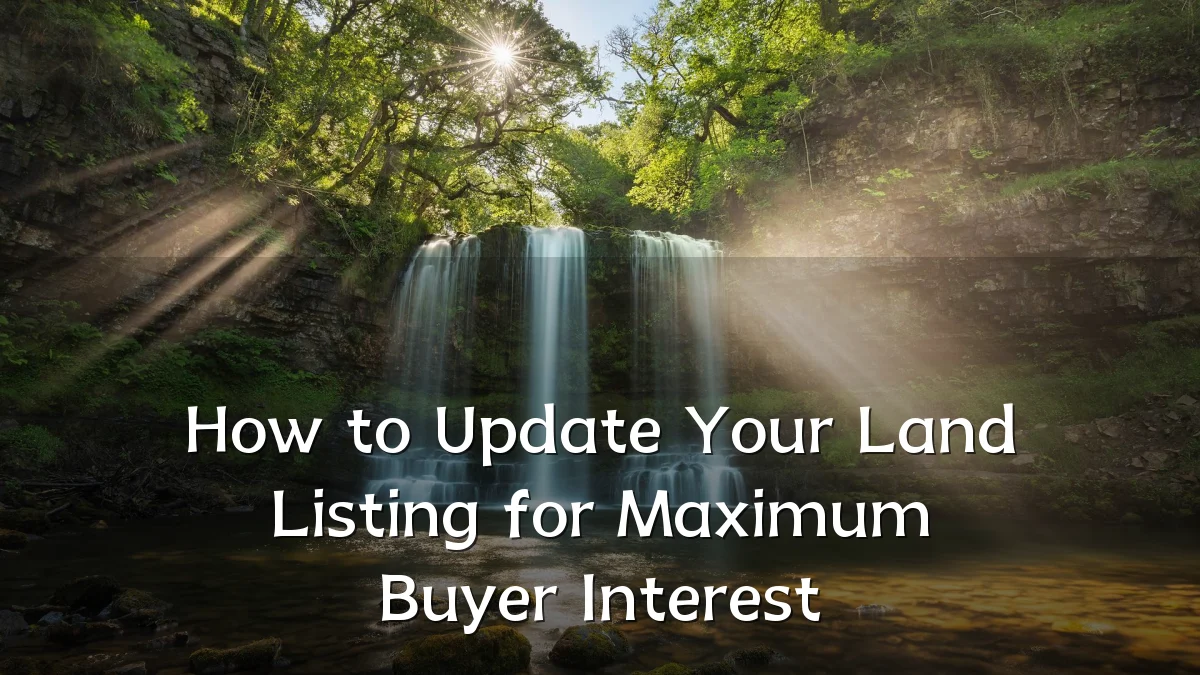 How to Update Your Land Listing for Maximum Buyer Interest