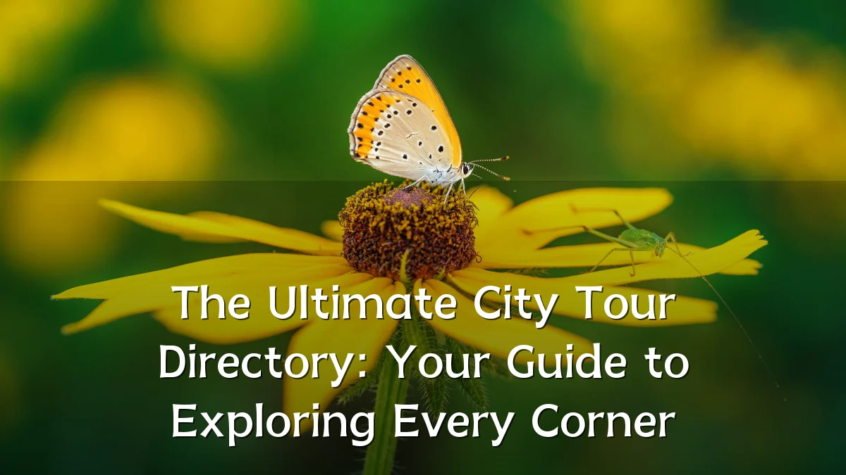 The Ultimate City Tour Directory: Your Guide to Exploring Every Corner