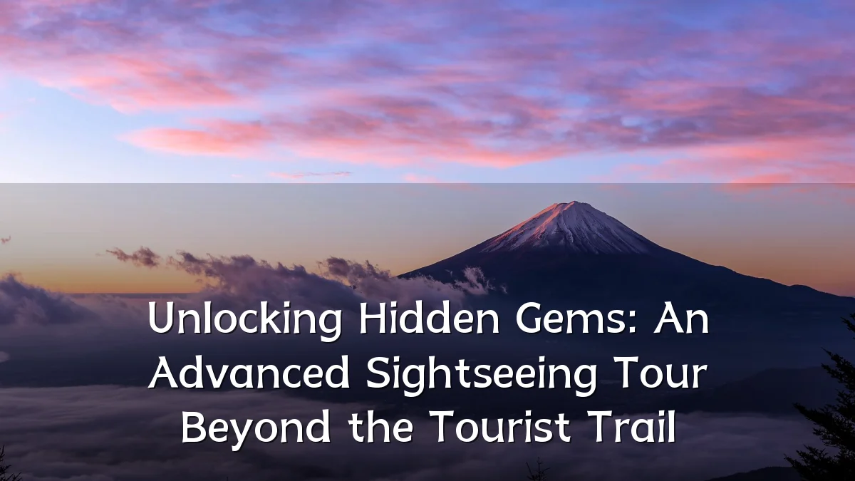 Unlocking Hidden Gems: An Advanced Sightseeing Tour Beyond the Tourist Trail
